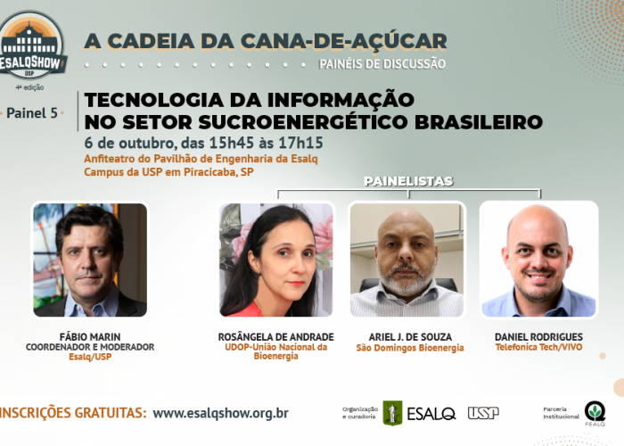 TI no setor sucroenergético brasileiro integra debates da 4ª edição do Esalqshow - EsalqShow